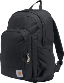 Carhartt 25L Classic Backpack, Durable Water-Resistant Pack W/ 15" Laptop Sleeve and Multiple Compartments, Black, PFAS Free